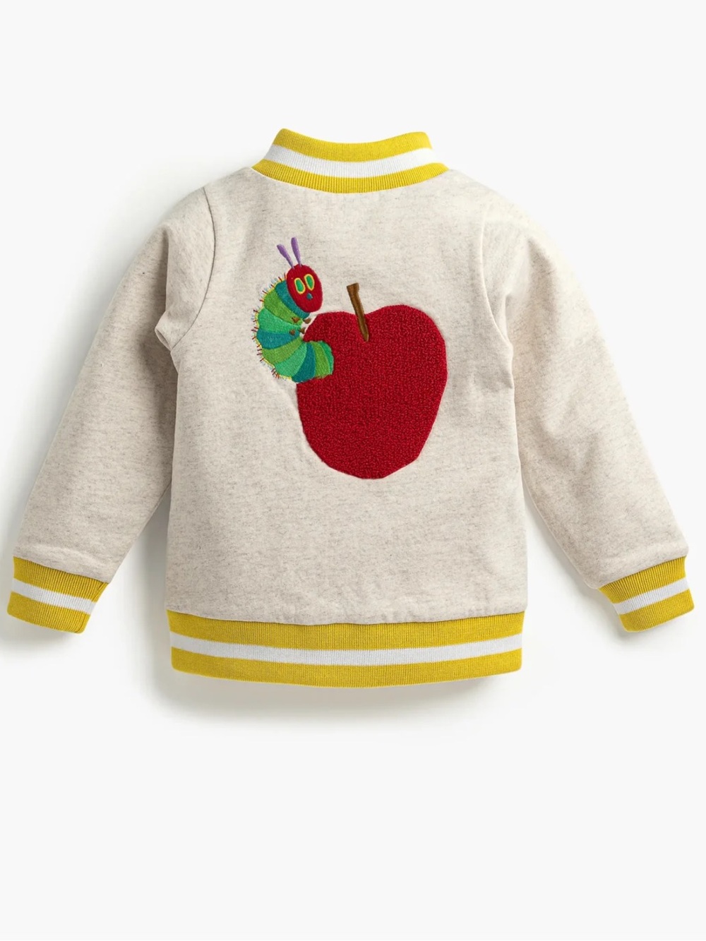 Monica + Andy Hungry Caterpillar Bomber Jacket Organic Cotton Size 12-18 Months
